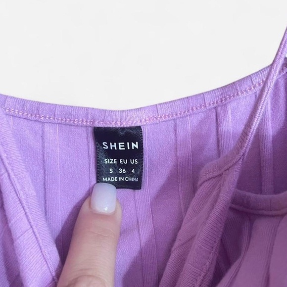 Pink Ribbed Mini Dress - Picture 3 of 4